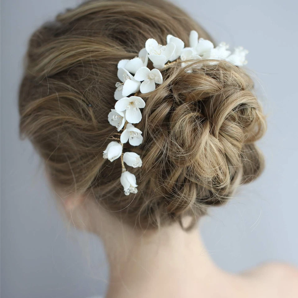 Donna Clip Pettine per Capelli,Gioielli Da Sposa,Accessori per Capelli Sposa,Gio - Immagine 2 di 4