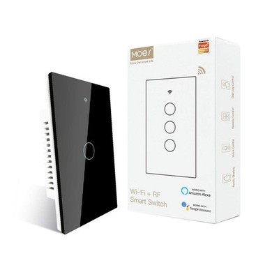 MOES 2.4GHz WiFi Wall Touch Smart Switch Neutral Wire Required