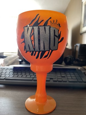 Official Tiger King Orange  KING  Party Goblet - Never Been Used