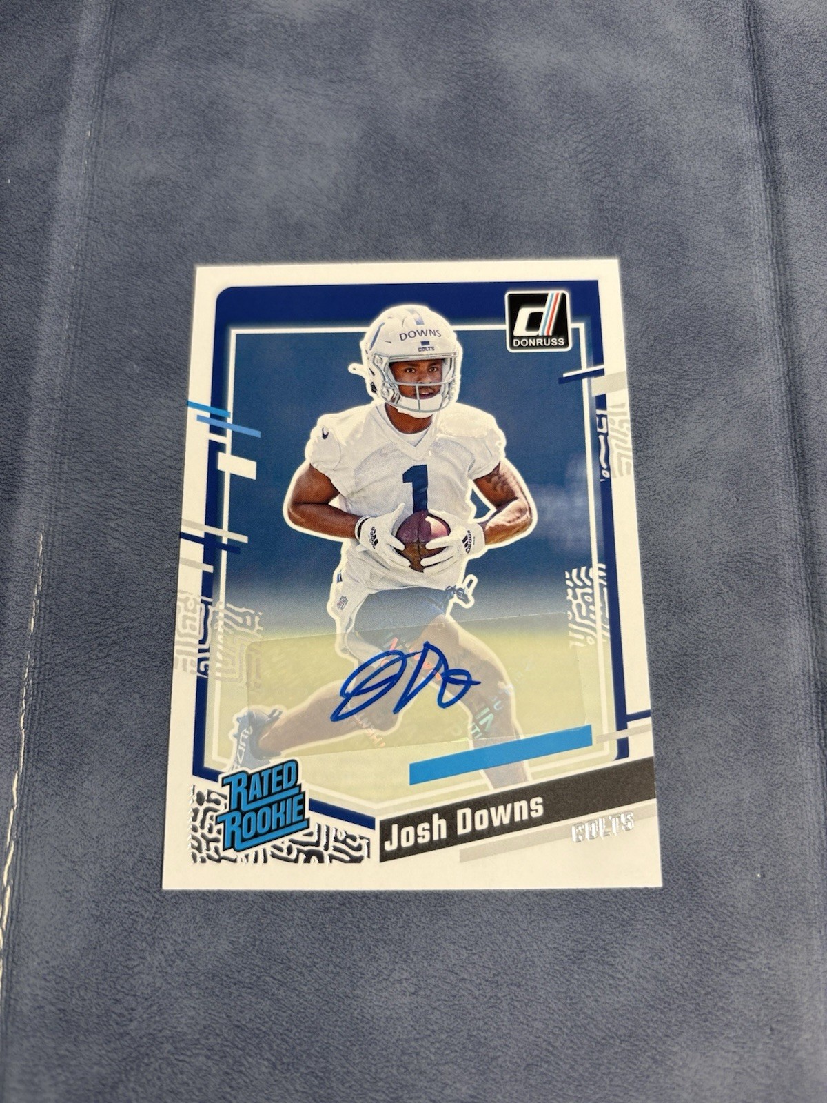 2023 Panini Donruss Josh Downs Rated Rookie Autograph Auto #345 Colts