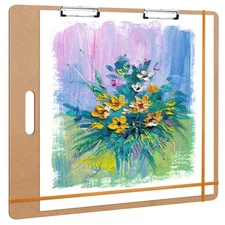 23 x 26 Drawing Board, Sketch Board with Handle, Portable Art Clipboard for D...