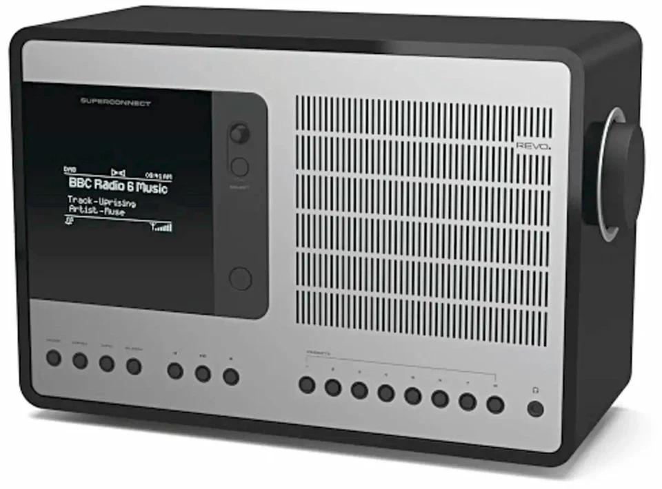 REVO SUPER CONNECT DAB+ FM DIGITAL RADIO Bluetooth Schwarz Silber - Bild 2 von 3