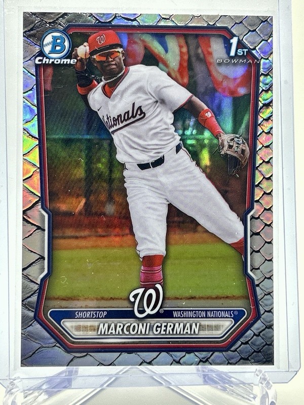 2026 Bowman Chrome 1st  MARCONI GERMAN  Reptilian Refractor  #BCP-100 Nationals