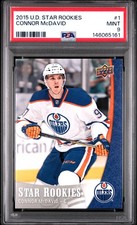 2015 UD STAR ROOKIES #1 CONNOR MCDAVID ROOKIE RC PSA 9