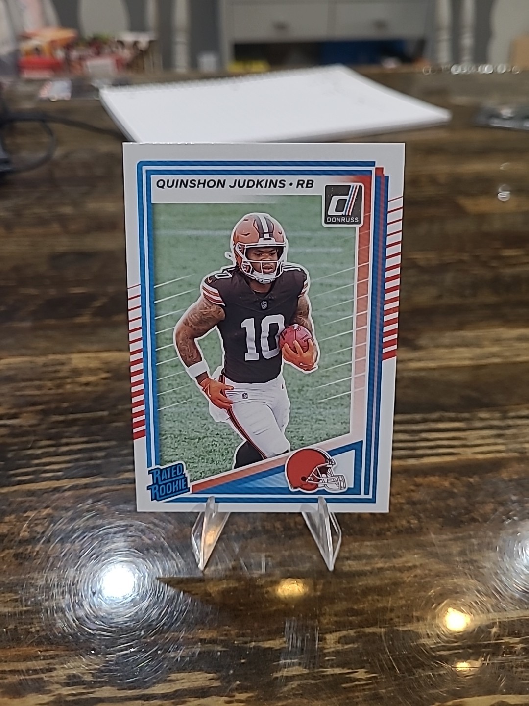 2025 Panini Donruss Rated Rookie Quinshon Judkins #330 Cleveland Browns NFL