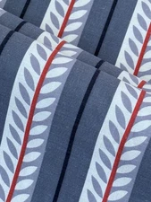 Industrial Modern Art Deco leaf Stripe Mid Century Barkcloth Era Vintage Fabric