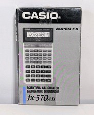 CASIO Super-FX Scientific Calculator fx-570AD Vintage Brand NEW 1980s Rare
