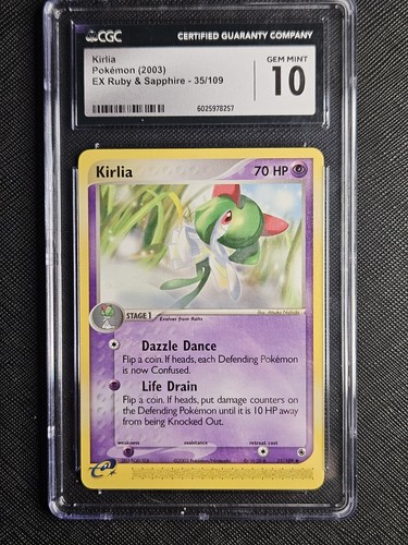 Kirlia graded CGC 10 for sale on eBay