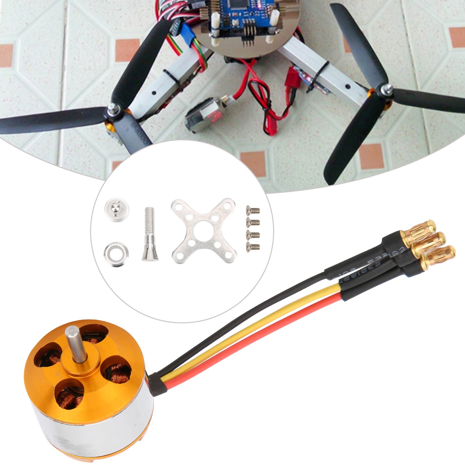 ¸(2200Kv) A2212 Outrunner Brushless Motor High Power Motor Parts For Rc Quadc.