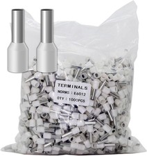 AWG10 Gauge Wire Terminal Connector 1000pcs Insulated Cord Pin Ends Electrical