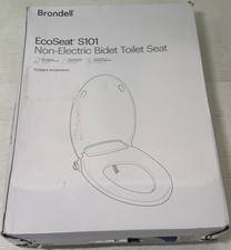 Brondell Ecoseat S101 Non Electric Bidet Toilet Seat Round White Dual Nozzle