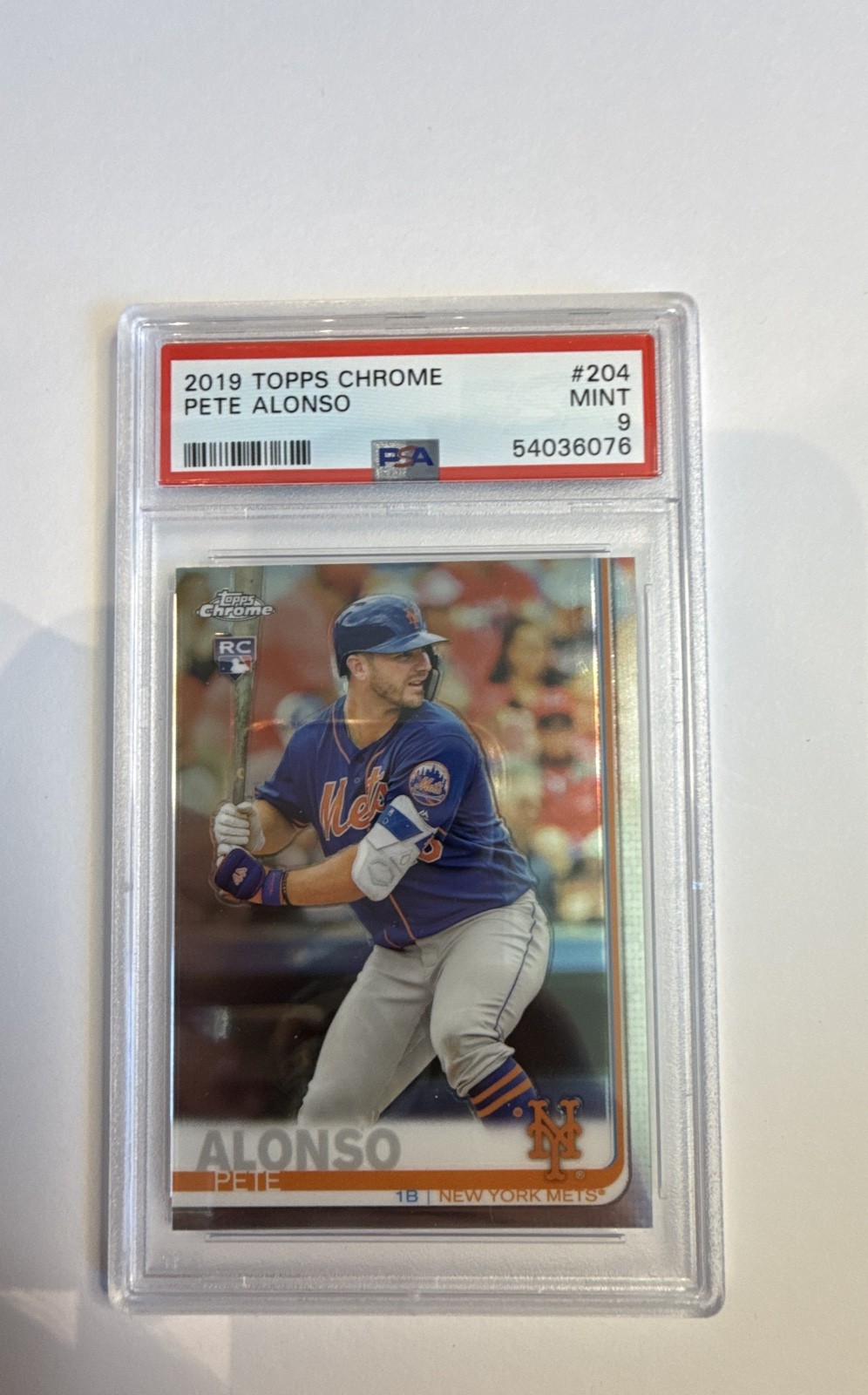2019 Topps Chrome - Pete Alonso #204 (RC) PSA 9