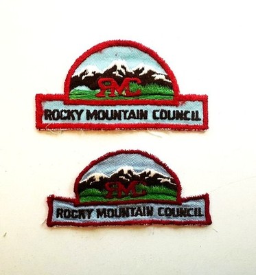 Two 1970's Rocky Mounty Council CP hat patches