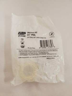 *New/Sealed* Zurn Wilkins 3/4 in. FNPT Lead Free Tail Piece Kit (34-TPKXL)