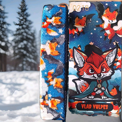 ZOX ''VLAD VULPLES'' Strap W/ Card & Magnet (Sz Medium ) *Silver*