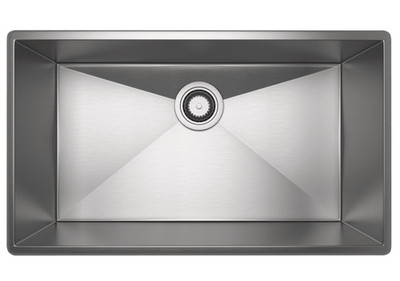Rohl Forze 27'' Undermount Single Basin Kitchen Sink, Brushed Stainless Steel NEW