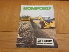 Bomford Supertrim hedge trimmer on Ford tractor approx 1980 sales brochure
