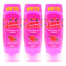 Elbow Grease Grapefruit Washing Up Liquid Stand Up 450ML - Pack of 3 6.12 per litre