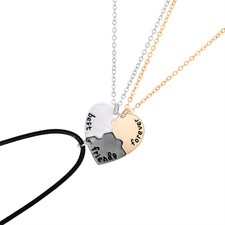 Bff Necklace for 3 Friendship Necklaces Trio Best Friends Necklace Heart Puzzle