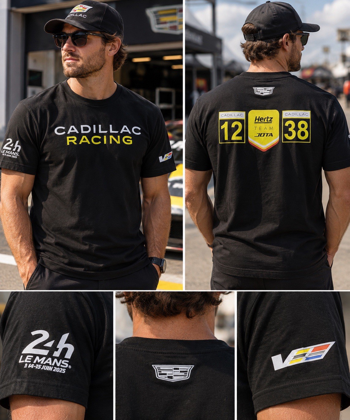 Cadillac Racing Hertz JOTA #12 #38 24HR Le Mans 2025 Shirt Size Large RARE - NWT