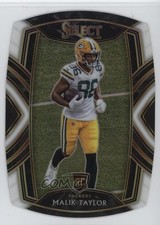 2020 Panini Select Club Level White Prizm Die-Cut Malik Taylor #282 06ui