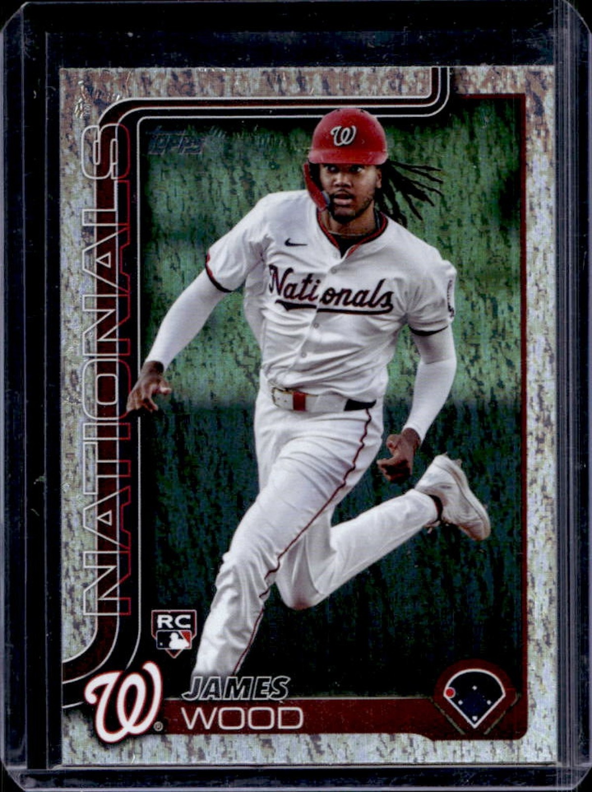 2025 Topps James Wood RC Holo Foil Rookie #181 Nationals