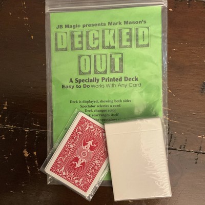Decked out By Mark Mason JB Magic Trick Red Back In A Blue Deck Sealed Cards