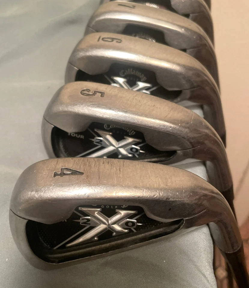 Callaway Hombre RH X-20 Tour Series Reg. Juego de plancha Flex M75i 4-PW acero grafito Foto 4 de 4