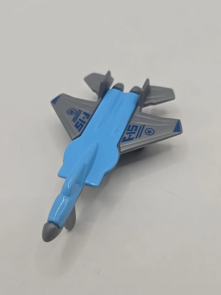 Galoob Micro Machines F-15 Eagle Fighter Jet Toy Aircraft White/Gray 3" Vintage - Image 2 of 4