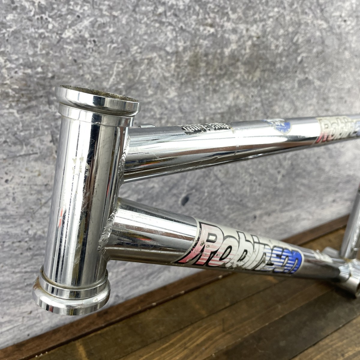 Vintage Robinson Pro BMX Frame Chrome 20 Inch Old School Made in