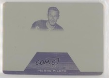 2015 Leaf ITG Stickwork Printing Plate Yellow 1/1 Pierre Pilote #GUS-59 HOF ti8