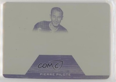 2015 Leaf ITG Stickwork Printing Plate Yellow 1/1 Pierre Pilote #GUS-59 HOF ti8