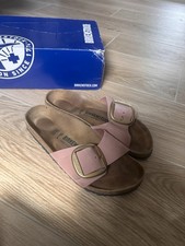 Birkenstock Women s Pink Suede Slide Sandals ...