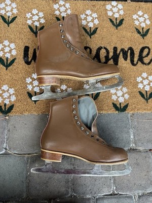 Vintage Riedell Red Wing MN Figure Ice Skates Men s 10 MK Sheffield England