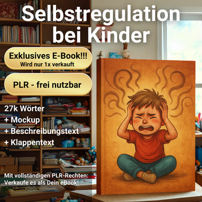 Selbstregulation Kinder 27k Wörter Exklusives PLR E-Book - wird nur 1x verkauft