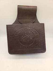 Genuine Brown LEATHER SHOTGUN SHELL SHOTGUN SHELL Belt POUCH Sporting Clays