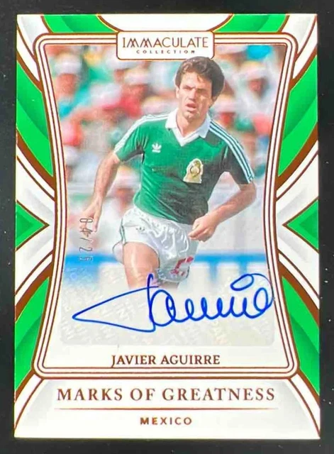 2024 Panini Immaculate Collection Marks of Greatness #31 Javier Aguirre Auto /25