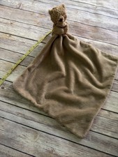 Jellycat Brown Bartholomew Teddy Bear Baby Blanket Security Lovey Comfort Toy