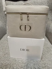 Dior VIP Gift Vanity Case w/ Box Les Cotons, Sleep Mask & Scrunchie Set NIB GWP