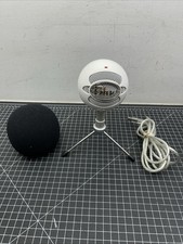 Blue Microphone Snowball USB Microphone White W/Tripod, Wire Foam Mic Cover