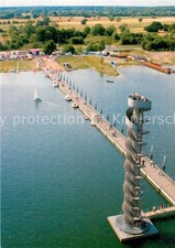Bitterfeld Sachsen-Anhalt Pegelturm im Bernsteinsee Fliegeraufnahme