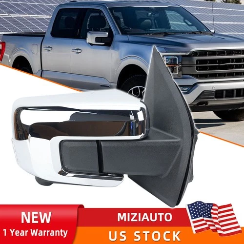 Right Side Mirror Camera Blind Spot Signal Sensor For Ford F150 2021-2024 Chrome
