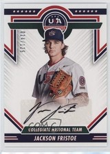 2022 Panini USA Baseball Stars & Stripes Black Ink /125 Jackson Fristoe Auto yl0