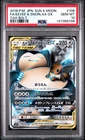 Eevee & Snorlax GX 106/095 Pokemon Card Tag Bolt Japanese PSA 10 Full Art