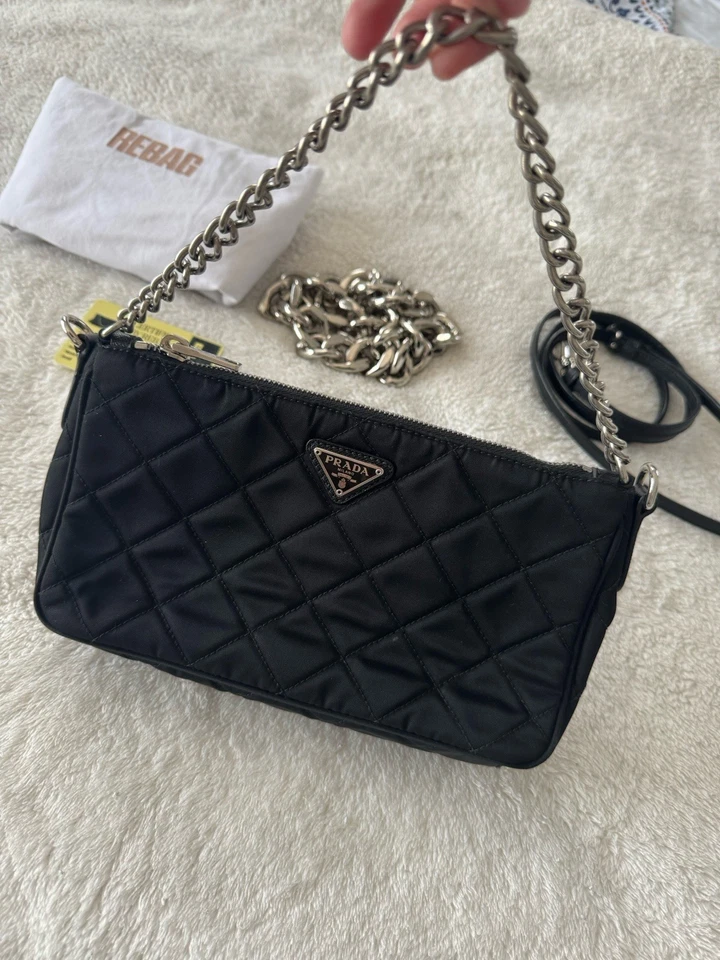 Bandolera Prada acolchada Tessuto (rara) Foto 2 de 4