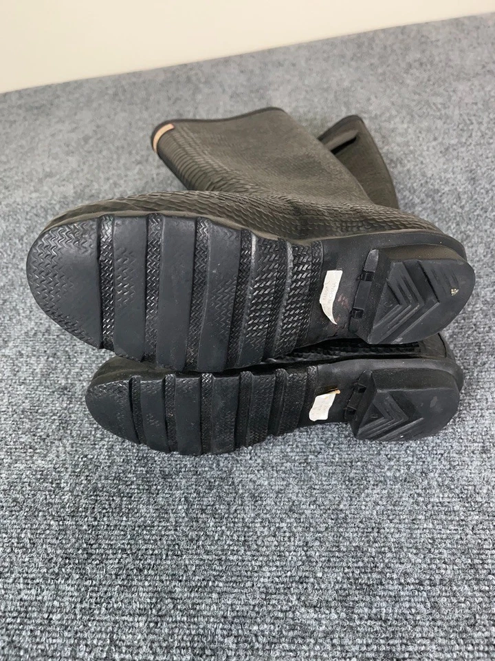 САПОГИ Hunter черные резиновые дождевые оригинальные Carnaby Boa Snake высокие размер 8 M/9 F НОВЫЕ - Изображение 3 из 4