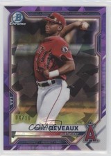 2021 Bowman Chrome Draft Sapphire Edition Purple 4/10 Trent Deveaux #BDC-133 jc3
