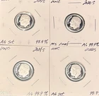 2019-2022 S Proof Roosevelt Dime Set UNC 99.9% Silver (0.2912 Oz)