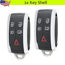 2 For Jaguar XFR XFXK XK8 XJ8 Smart Remote Car Key Fob Shell Case Replacement 5B