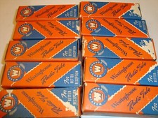 One Lot of Eight Ten Tubes, RCA Made For Westinghouse, New In Boxes